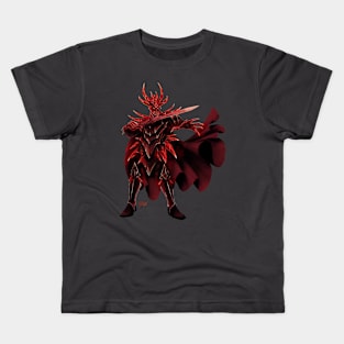 Red Dragon Knight - Fantasy Character Kids T-Shirt